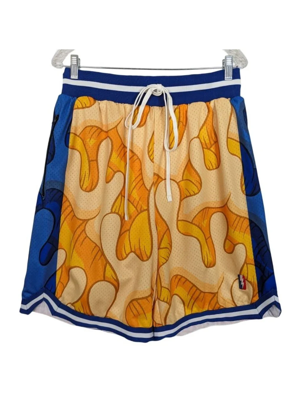 COLLECT SELECT Aaron Kai Warriors swingman blue yellow orange shorts size XL